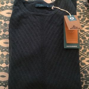 ⚡️ FLASH⚡️ NWT PrAna Indigo cold shoulder Sweater